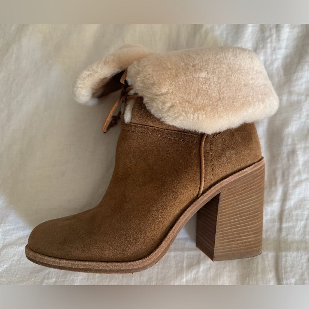 Ugg Shearling-Lined Boots with heels, Like New, Women’s Size 8.